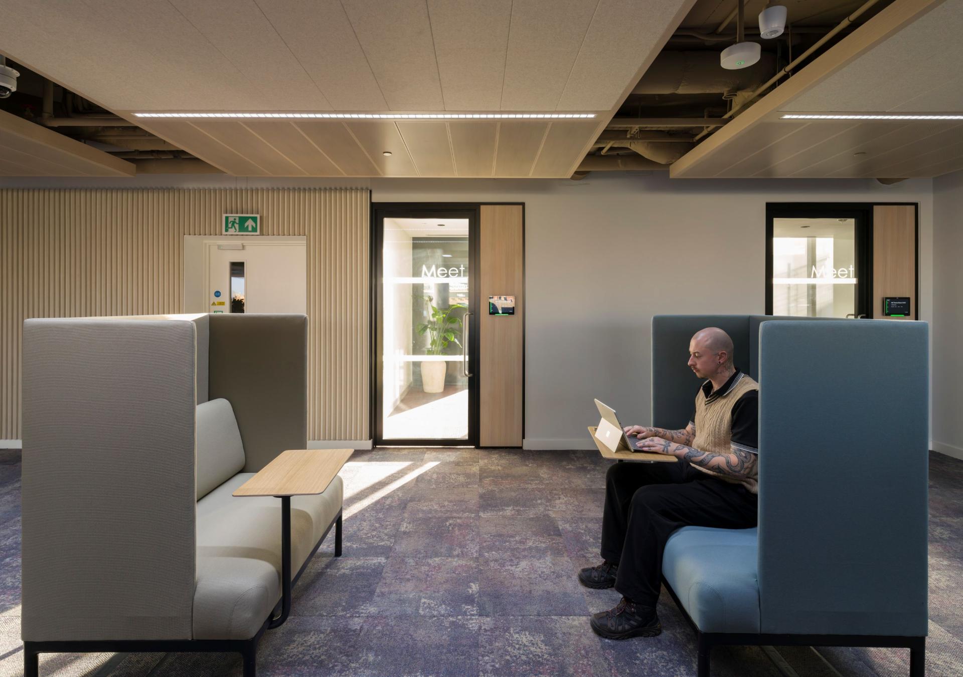SpaceInvader unveils Manchester office for multinational law firm Pinsent Masons.