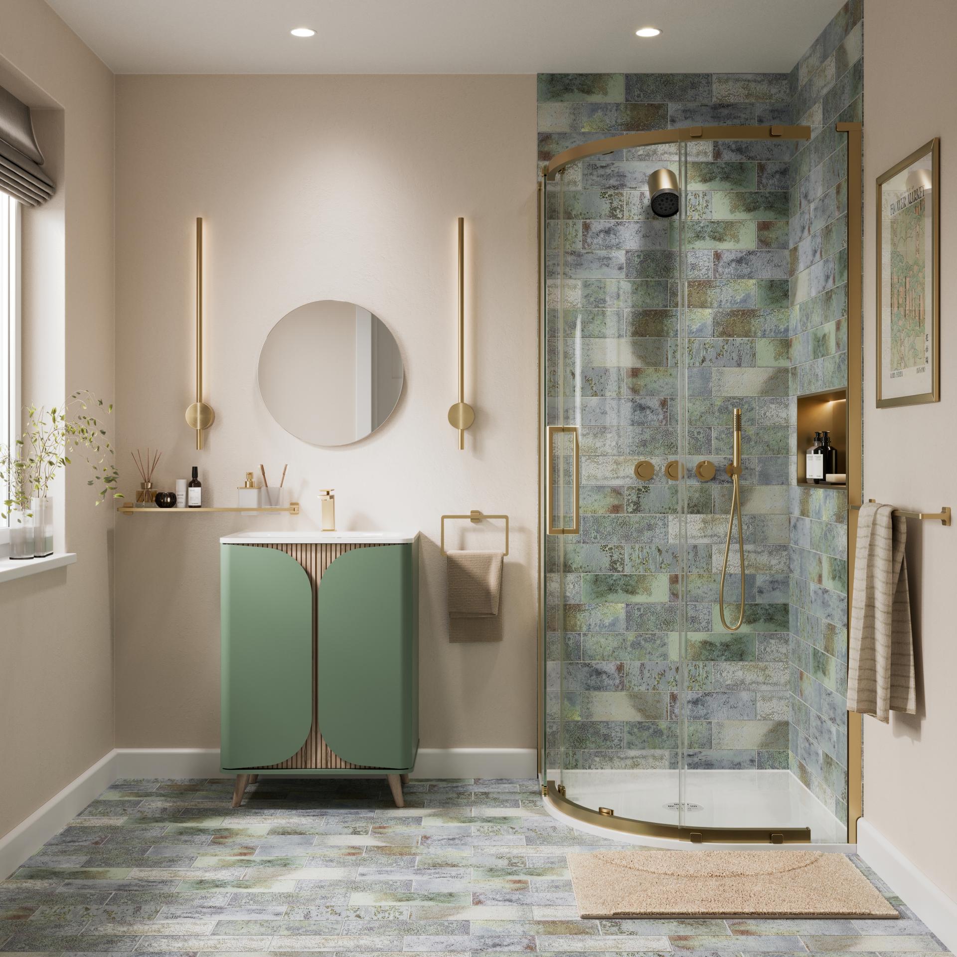 Discover Tambour: Crosswater's collection of fluted furniture for bathrooms.