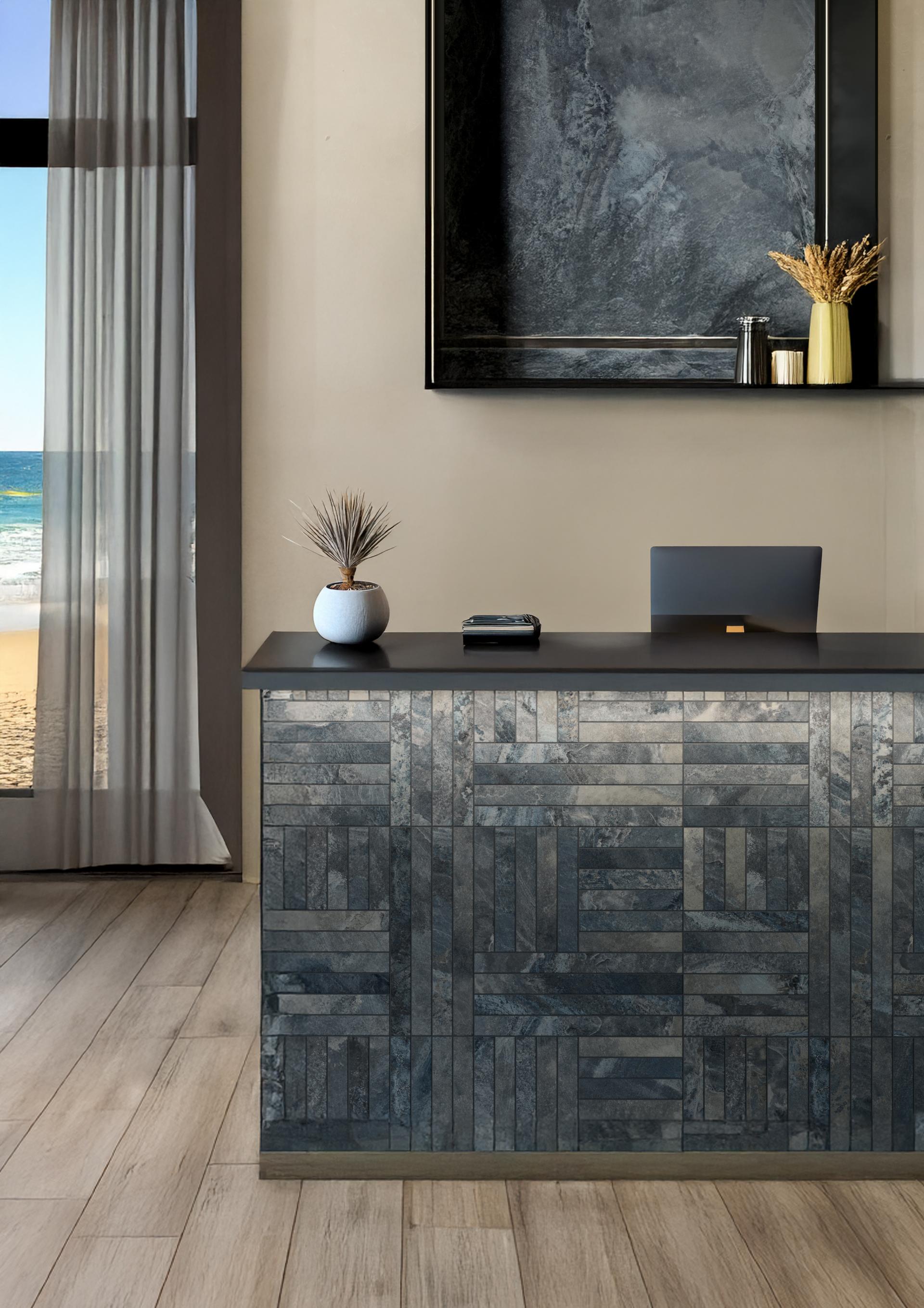 Grestec unveils Beno: A collection of porcelain tiles with slate stone elegance.