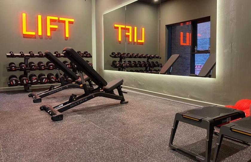 Gym interiors get a low carbon, high aesthetic uplift from Glass & Mirror Technology.