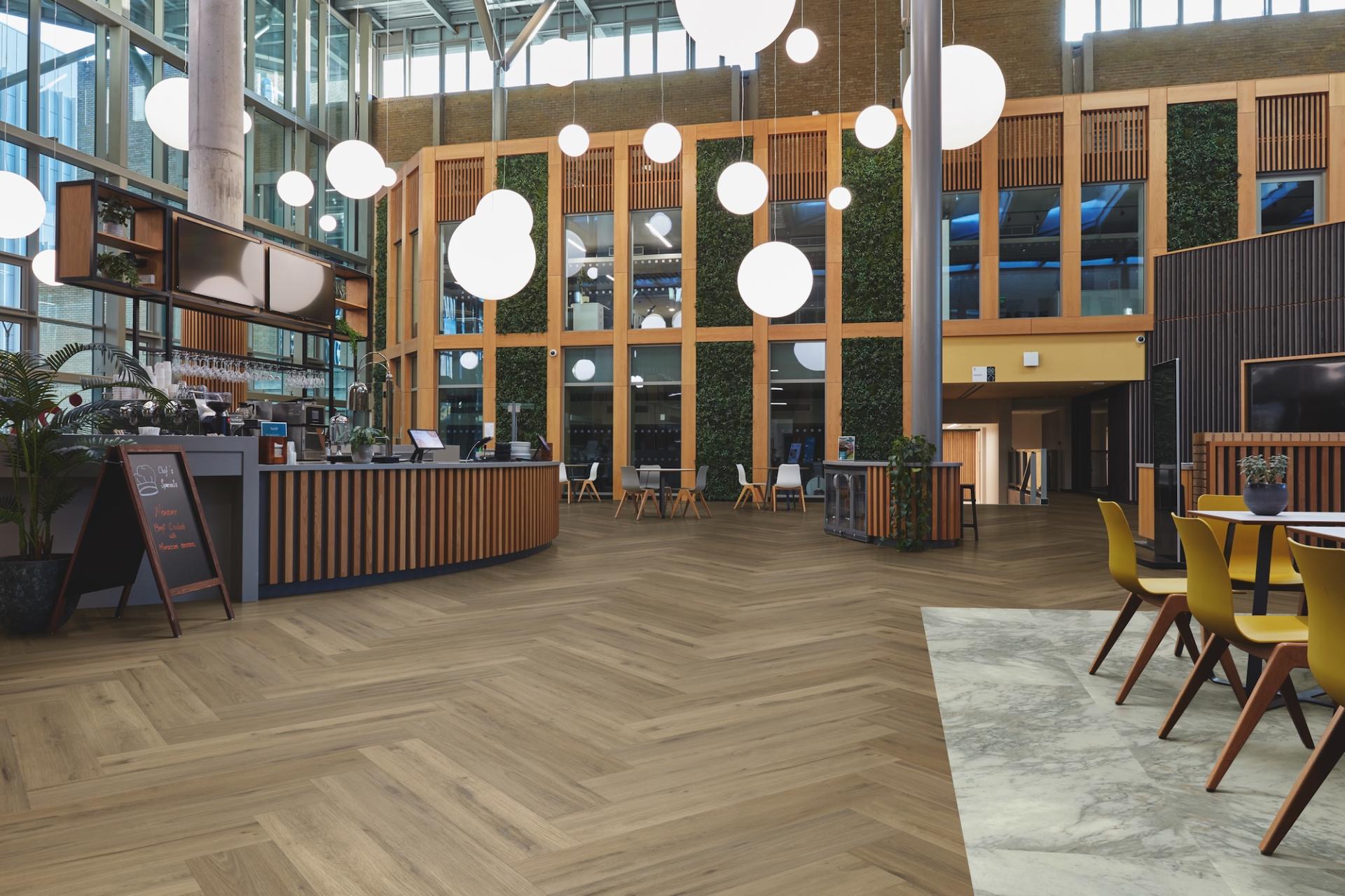 Karndean Designflooring's new Opus collection combines slip resistance practicality with beauty of nature.