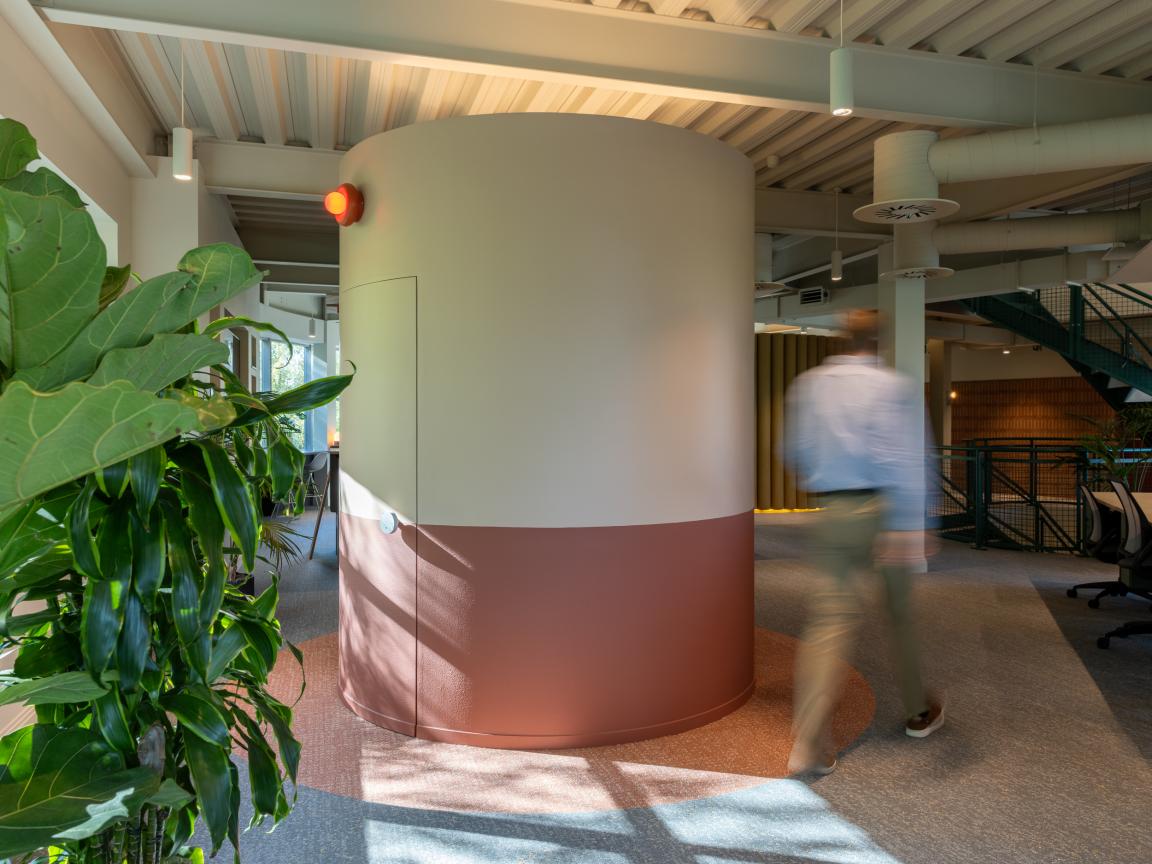 Sheila Bird's new HQ for Stockport based contractor TMT playfully celebrates The Art of Construction.