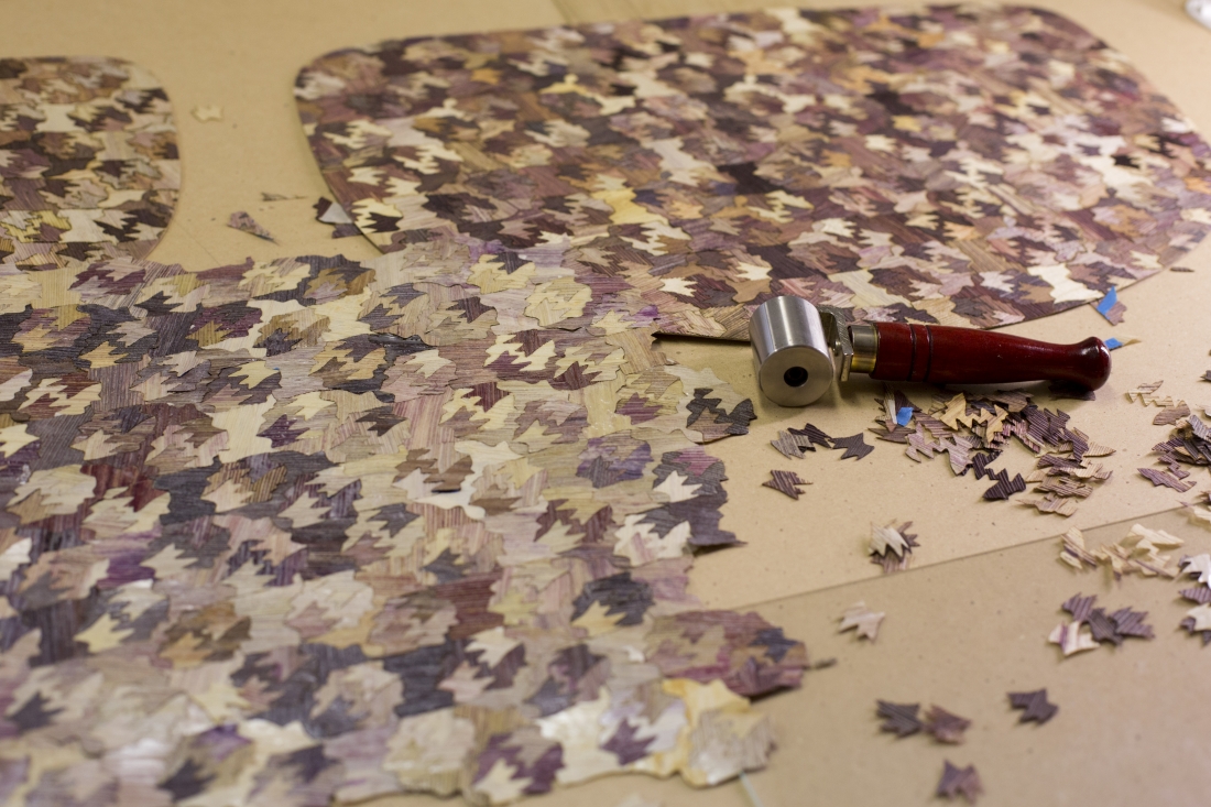 Totomoxtle marquetry pieces