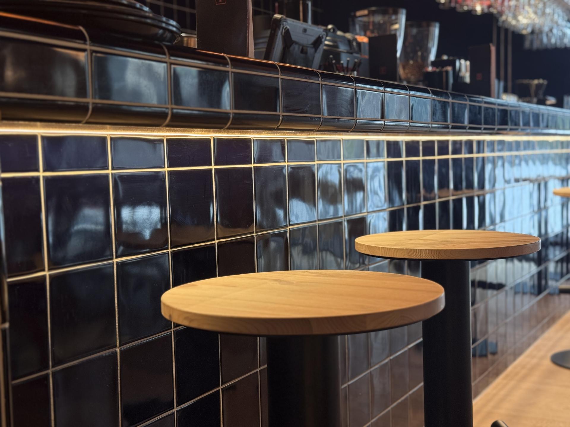 Vibrant tiles by Waxman Architectural feature at Vita Group's House of Social. 