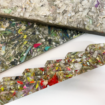 Colorful, textured surface materials showcasing innovative design trends at the Surface Design Show 2023 in London.
