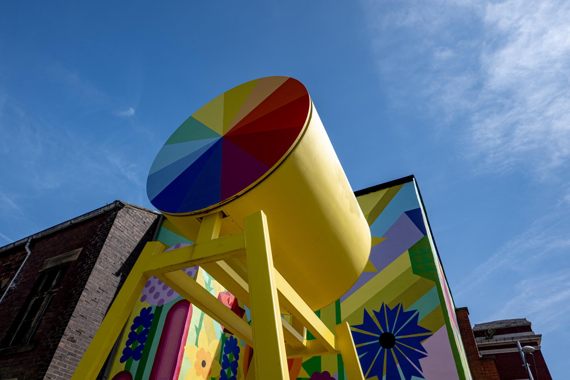 A joyful explosion of colour: Crown Paints collaborates with Morag Myerscough for National Festival of Making.