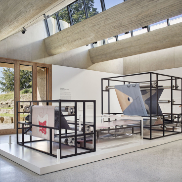 Sculptural installation by Holly Hendry at Yorkshire Sculpture Park, showcasing innovative materials and contemporary design elements.