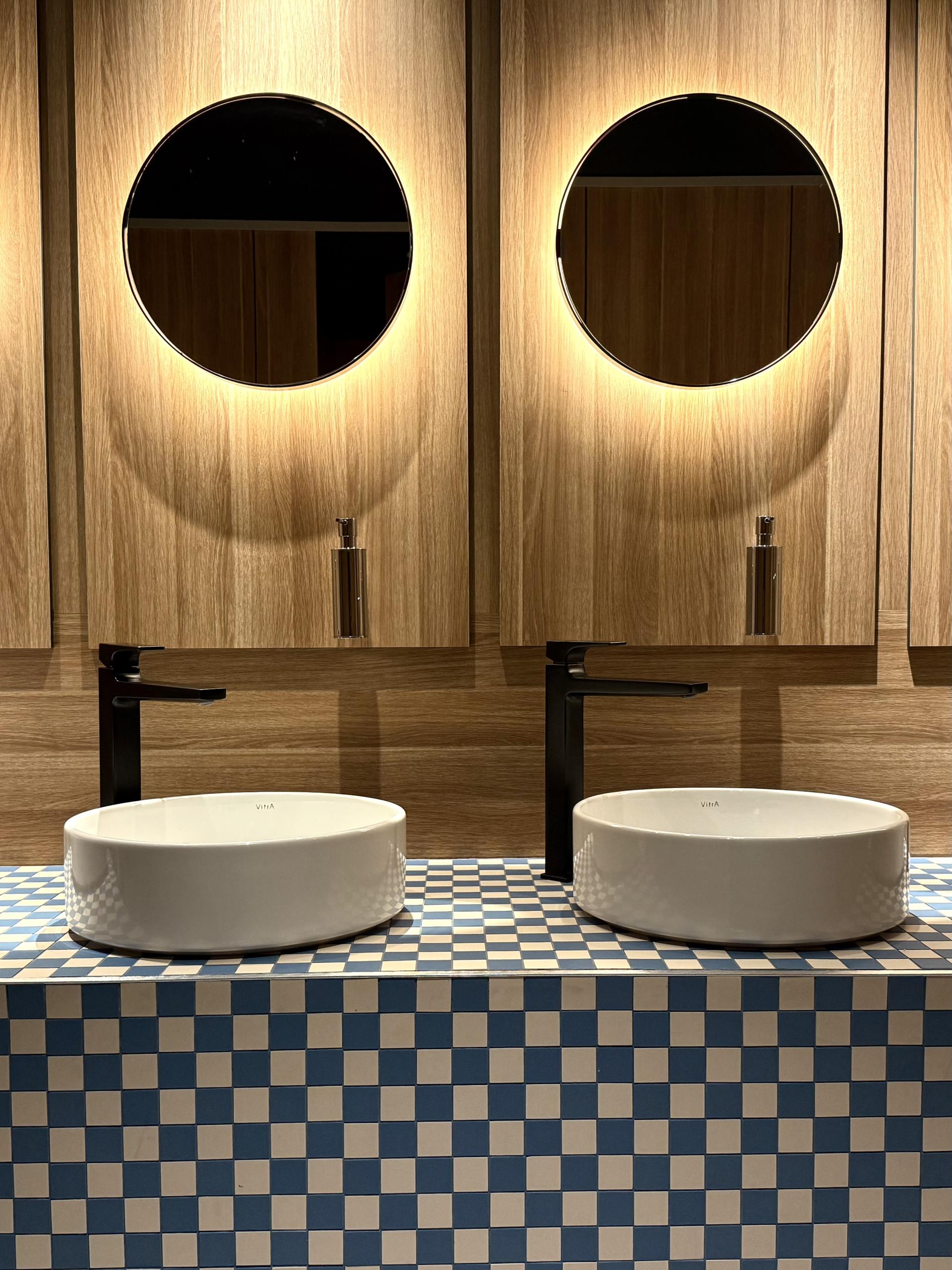 Vibrant tiles by Waxman Architectural feature at Vita Group's House of Social. 