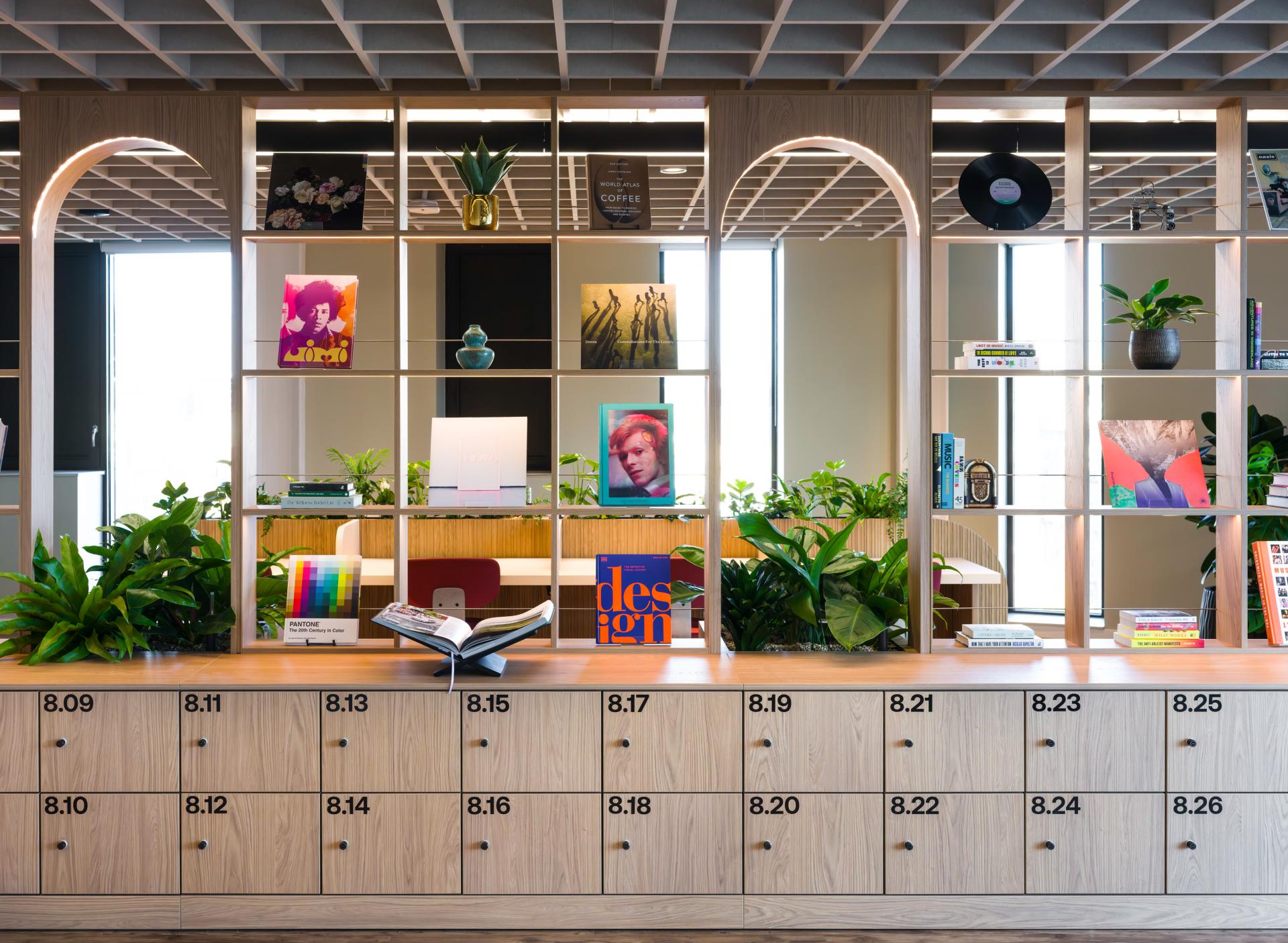 SpaceInvader's workplace scheme for Virgin Media O2 balances vibrancy with variety to support congregation and calm.