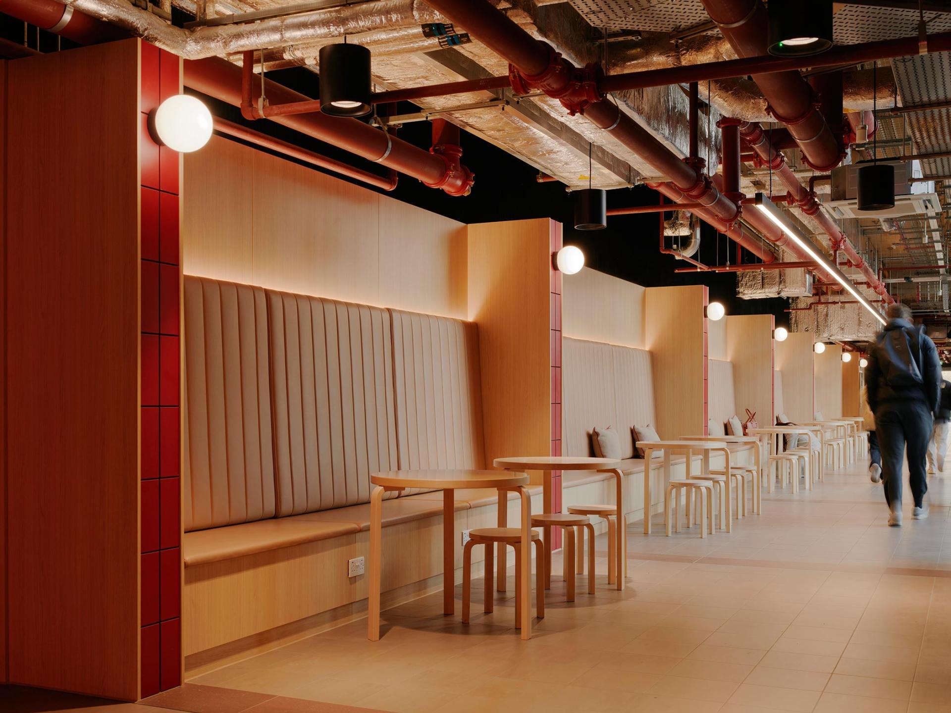 Interiors for LSE Robeson House - a home for global minds - completed by Jasper Sanders + Partners.