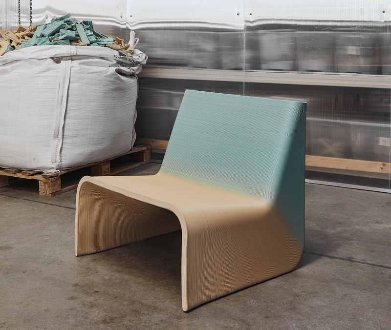 The New Raw goes zero waste with launch of Ermis Chair. Material Source
