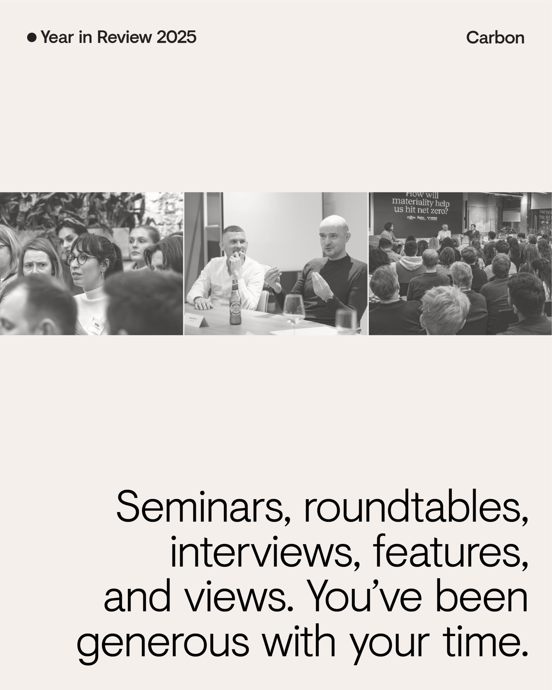 Year in Review 2025: Carbon - How do we tackle it?