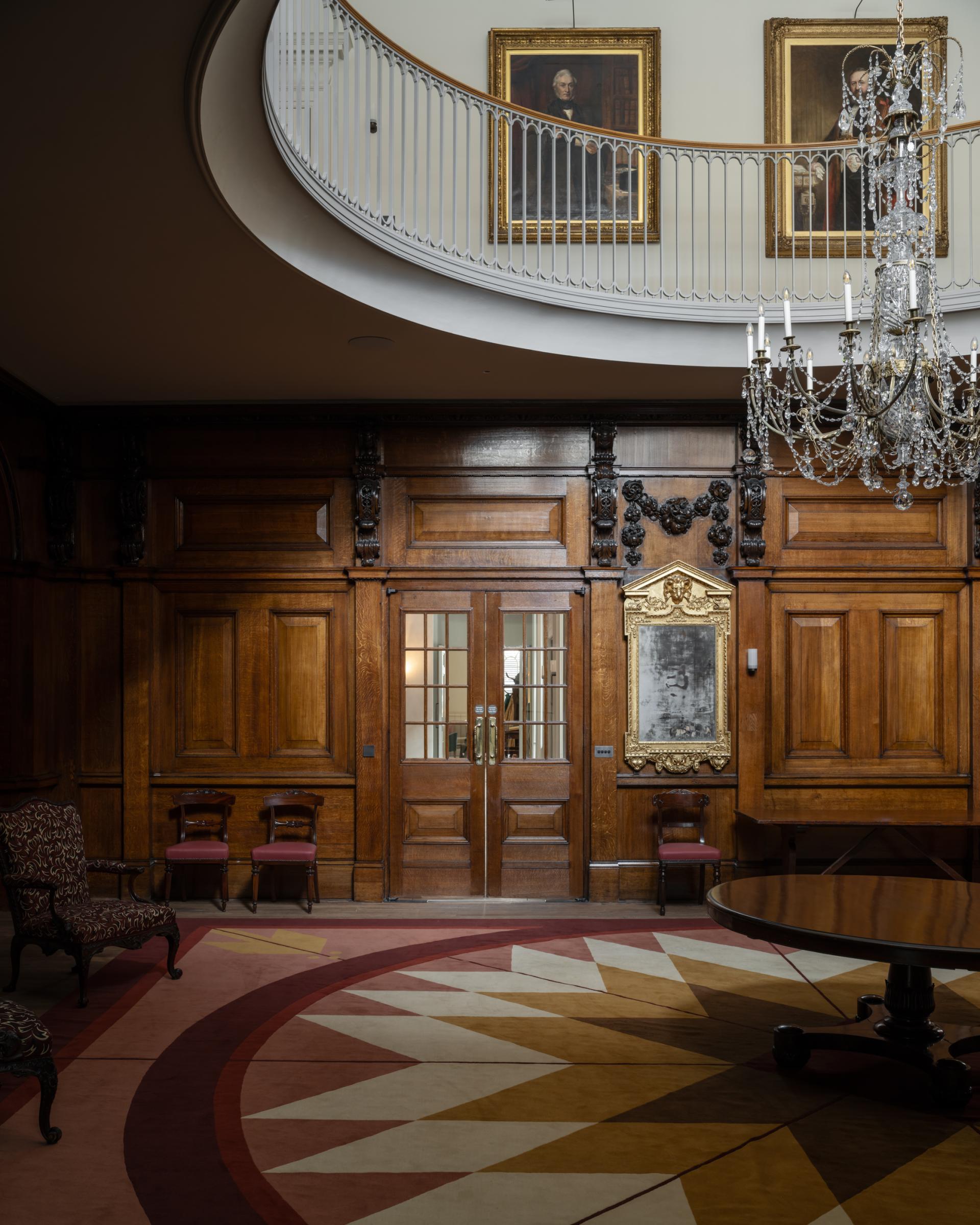 Carter Owers Studio reimagines the interiors of Skinners' Hall as 8½ London. 