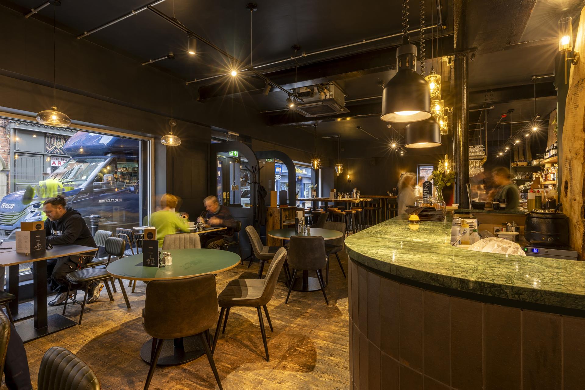 Single London Plane tree sits at the heart of new Smoke Knutsford by Up North Architects.