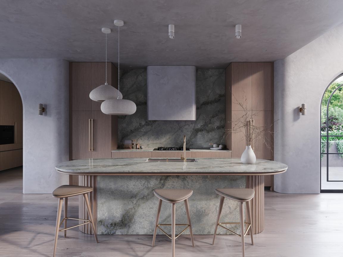 Caesarstone has unveiled two new aesthetically ethereal surfaces under its ICON offering - Ocean Sage & Moonflow.
