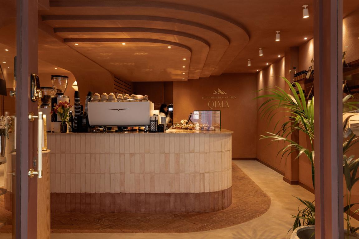 DLSM Studio transforms Qima Café’s second location in the heart of London's Covent Garden.