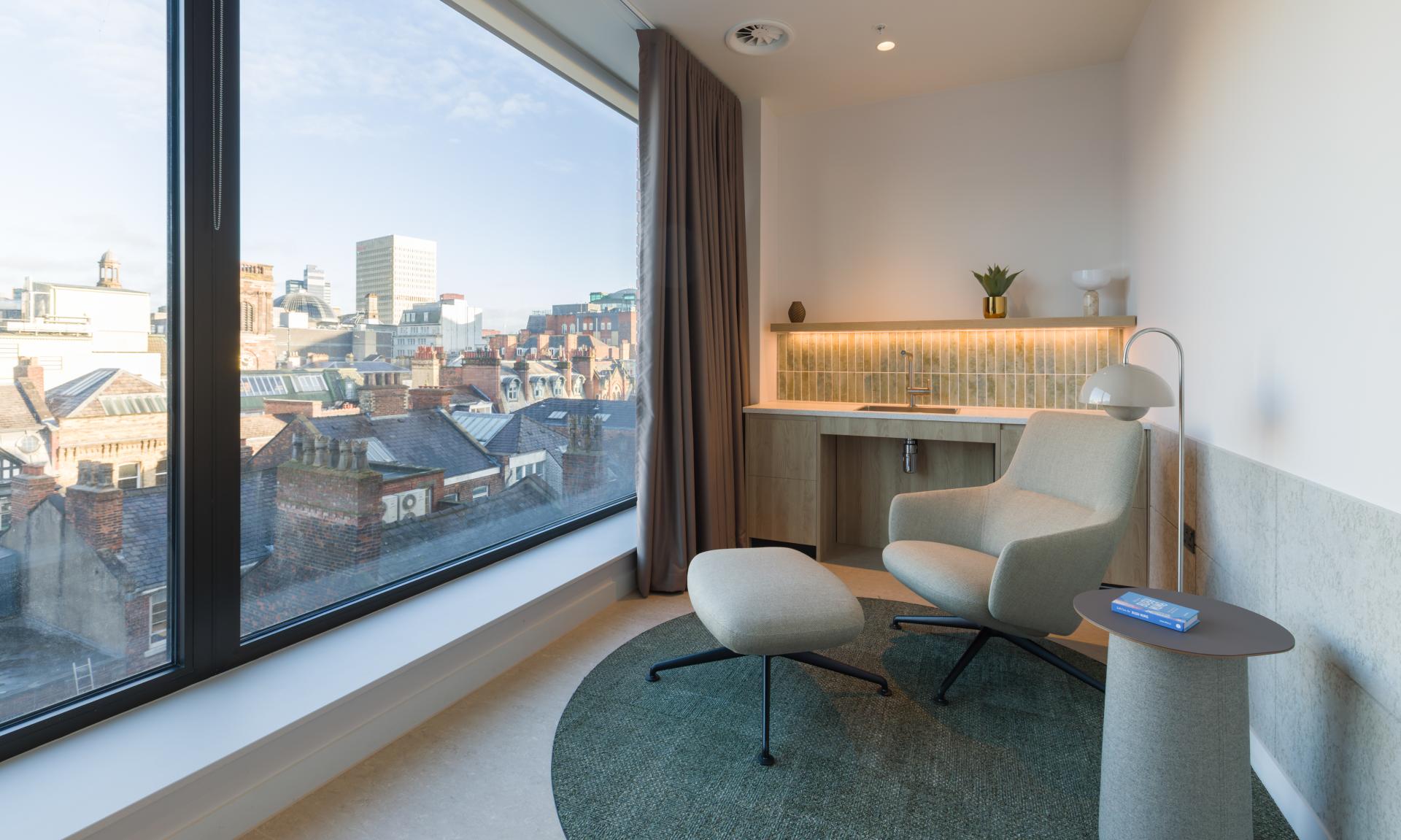 SpaceInvader's workplace scheme for Virgin Media O2 balances vibrancy with variety to support congregation and calm.