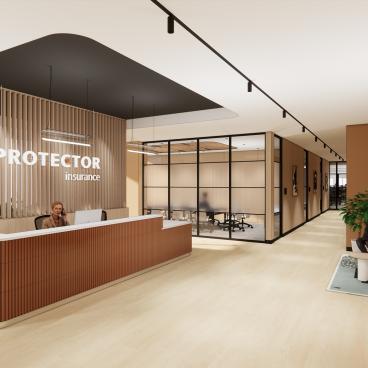 First look: Flexible Business Interiors delivering fit out for Protector Insurance expansion.