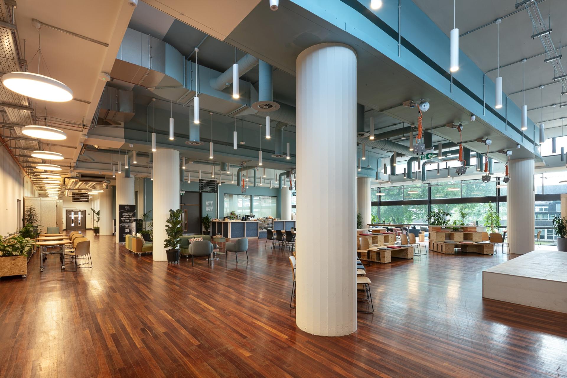 SpaceInvader reimagines Manchester's Renold Building for Bruntwood SciTech.