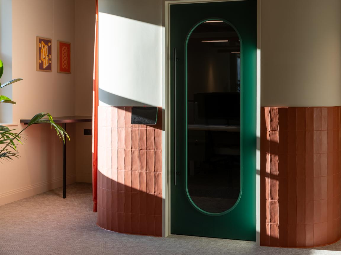 Sheila Bird's new HQ for Stockport based contractor TMT playfully celebrates The Art of Construction.