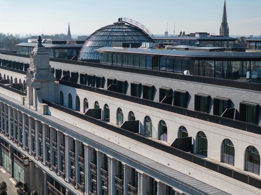 Cupa Pizarras’ CUPACLAD crowns Whiteleys redevelopment.