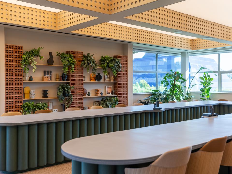 Sheila Bird's new HQ for Stockport based contractor TMT playfully celebrates The Art of Construction.