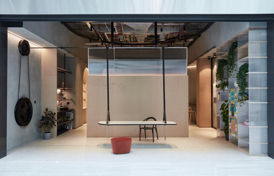 Niche cultural hub entrance at ICD Brookfield Place, featuring modern design elements and a welcoming atmosphere.