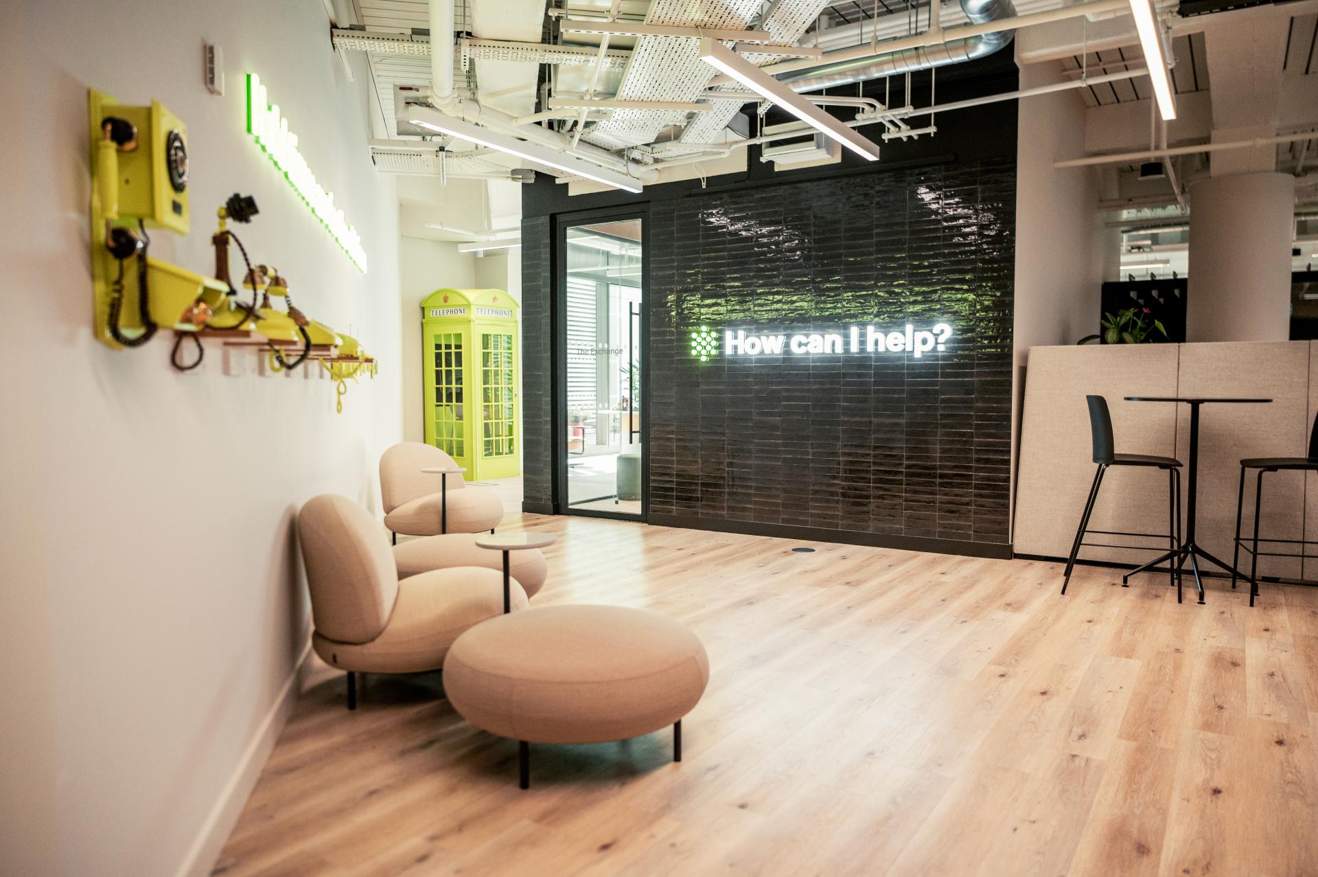 New London HQ for PolyAI by Motive calls on playfulness and connectivity. 
