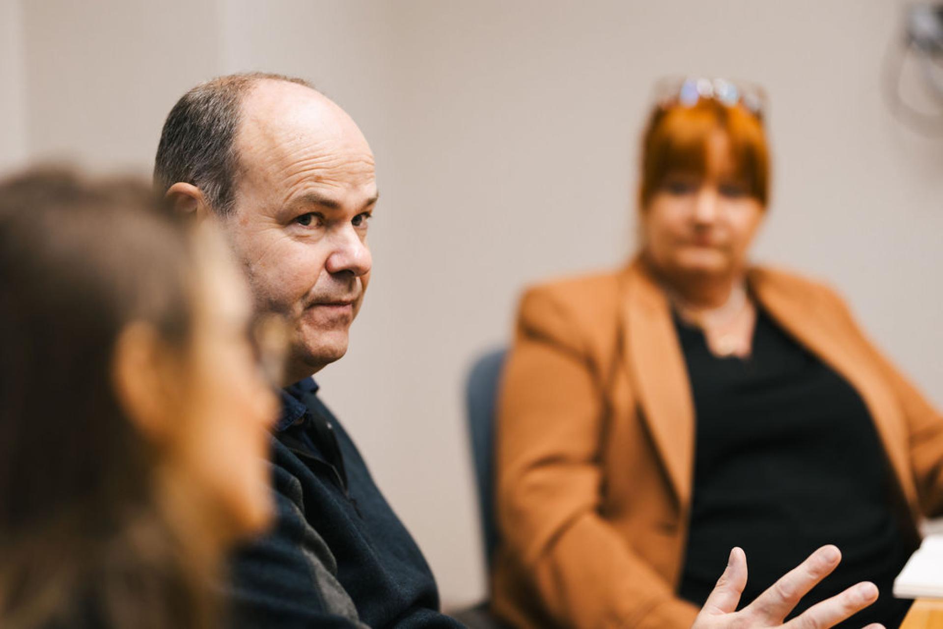 Participants engaged in discussion during a seminar on Glasgow’s property outlook, focusing on market trends and future opportunities.