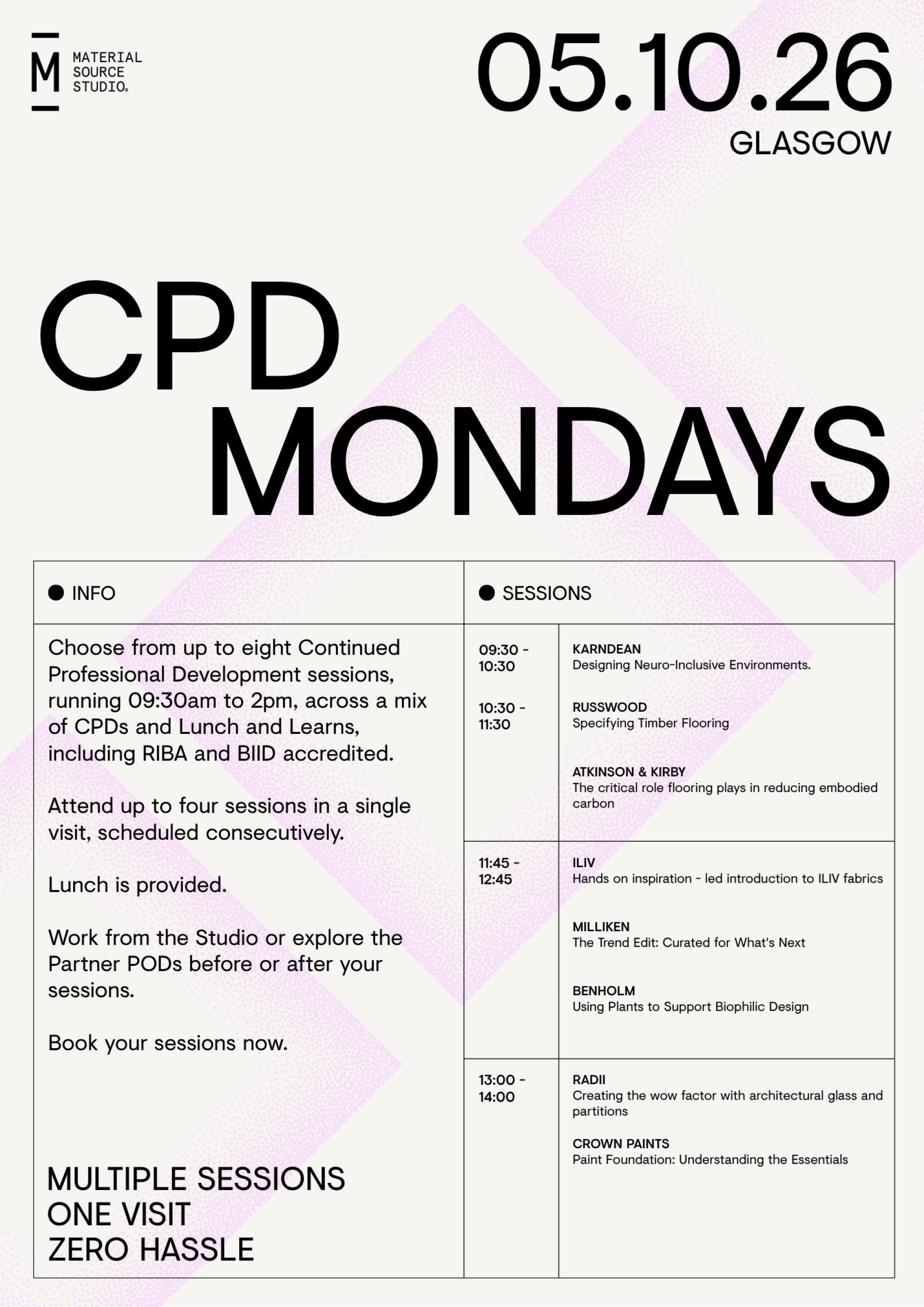 CPD Days: A new initiative by Material Source Studio launches to support specifiers. 