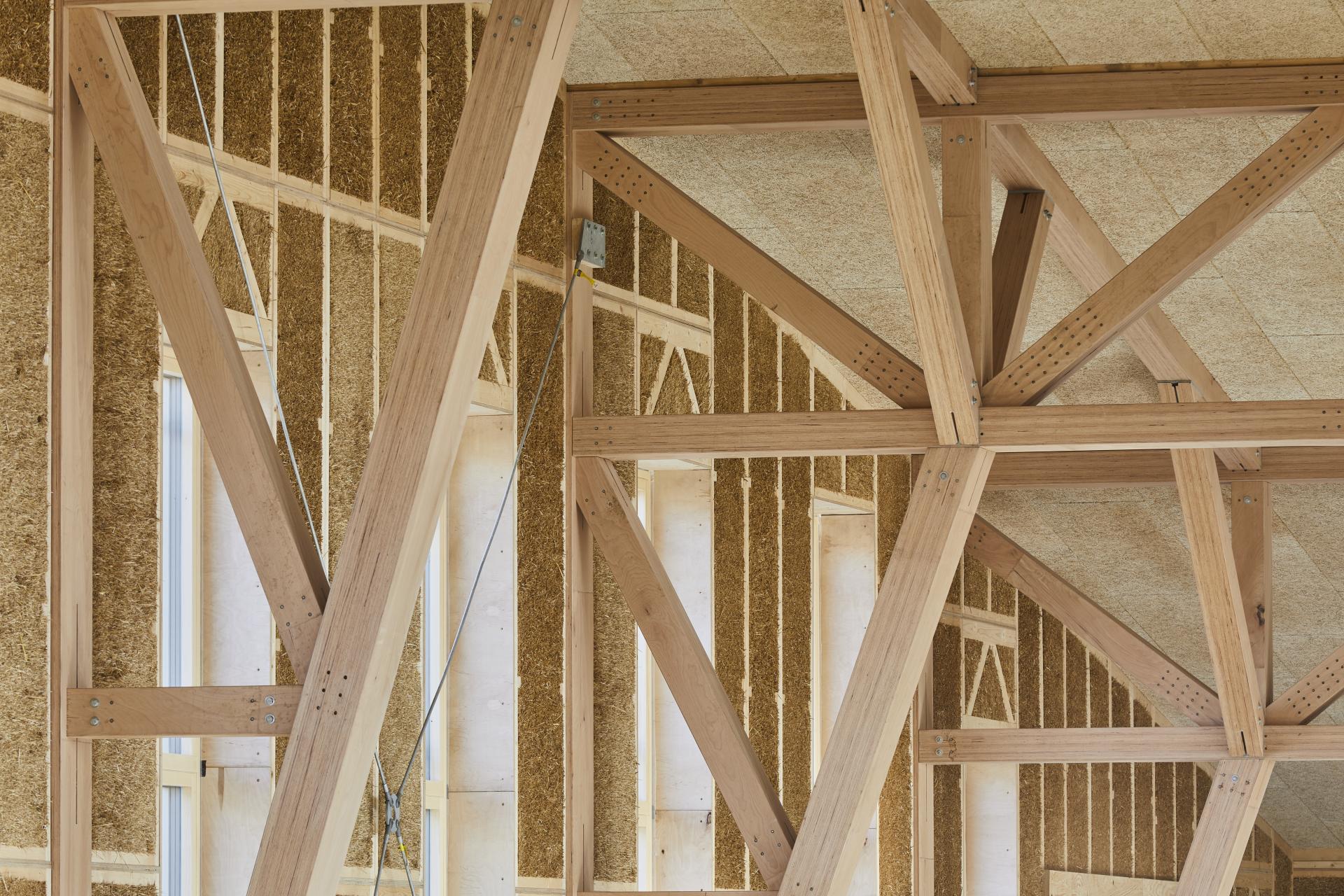 Carbon-12: EcoCocon, straw panel construction. 