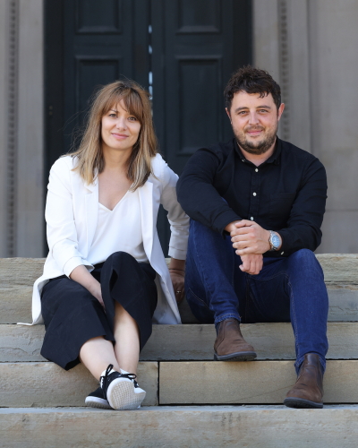 Kasia Borkowska and Chris Long 