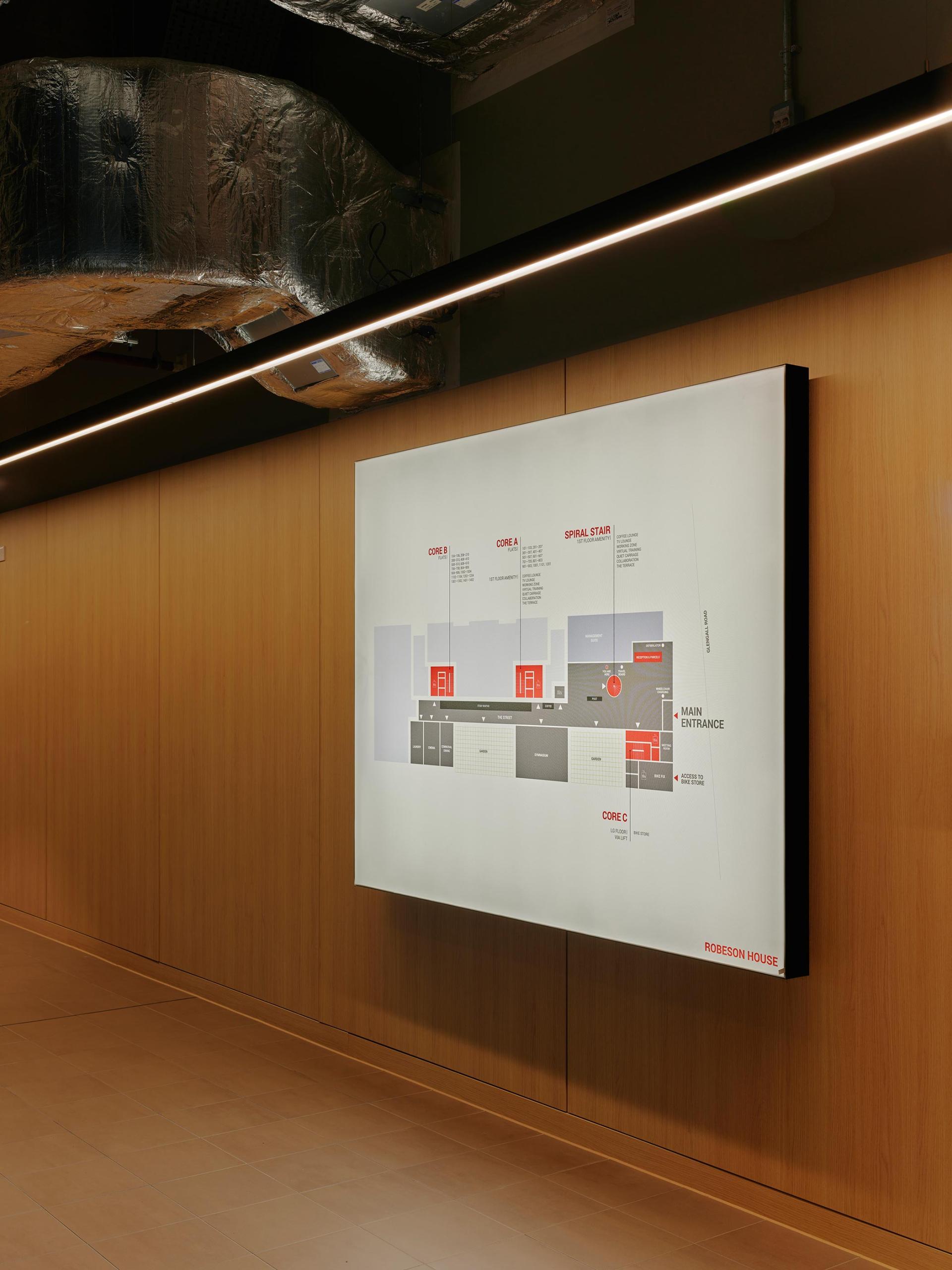 Interiors for LSE Robeson House - a home for global minds - completed by Jasper Sanders + Partners.