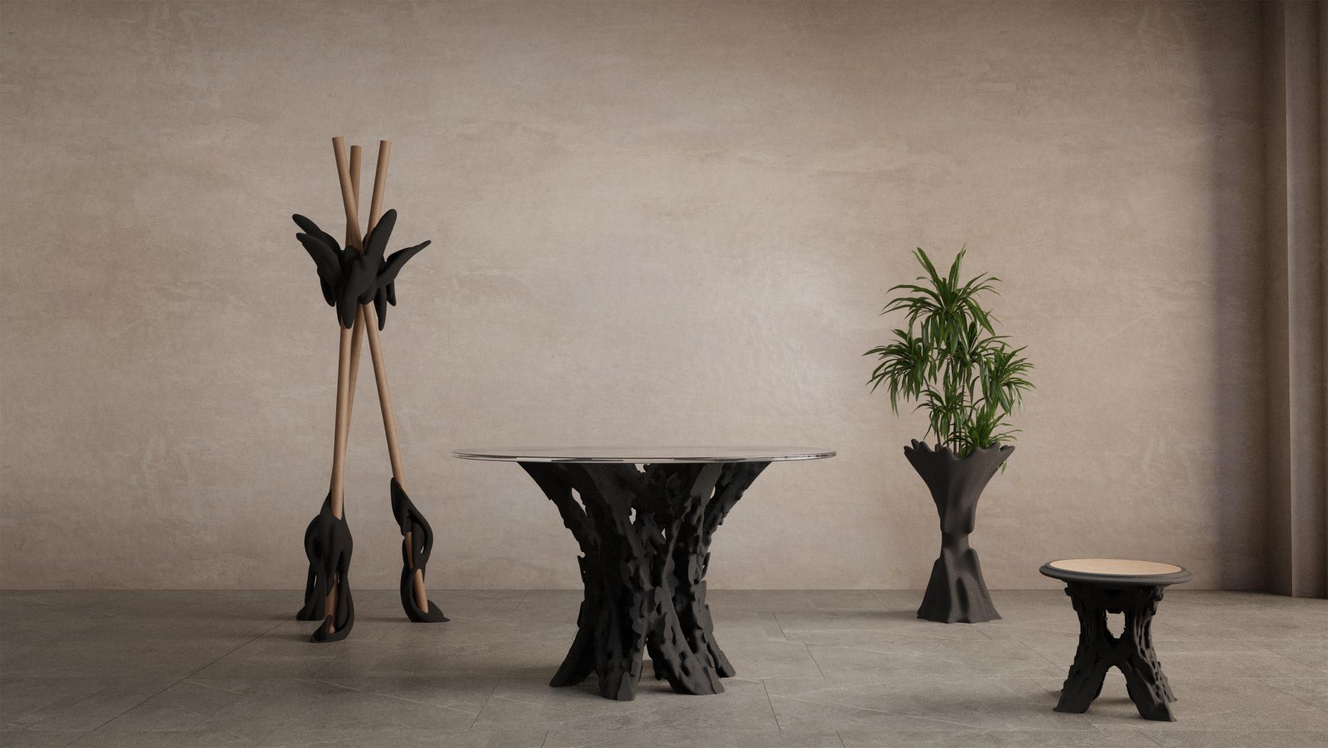 Wedge transforms quartz sand into enduring, digitally fabricated pieces of furniture.