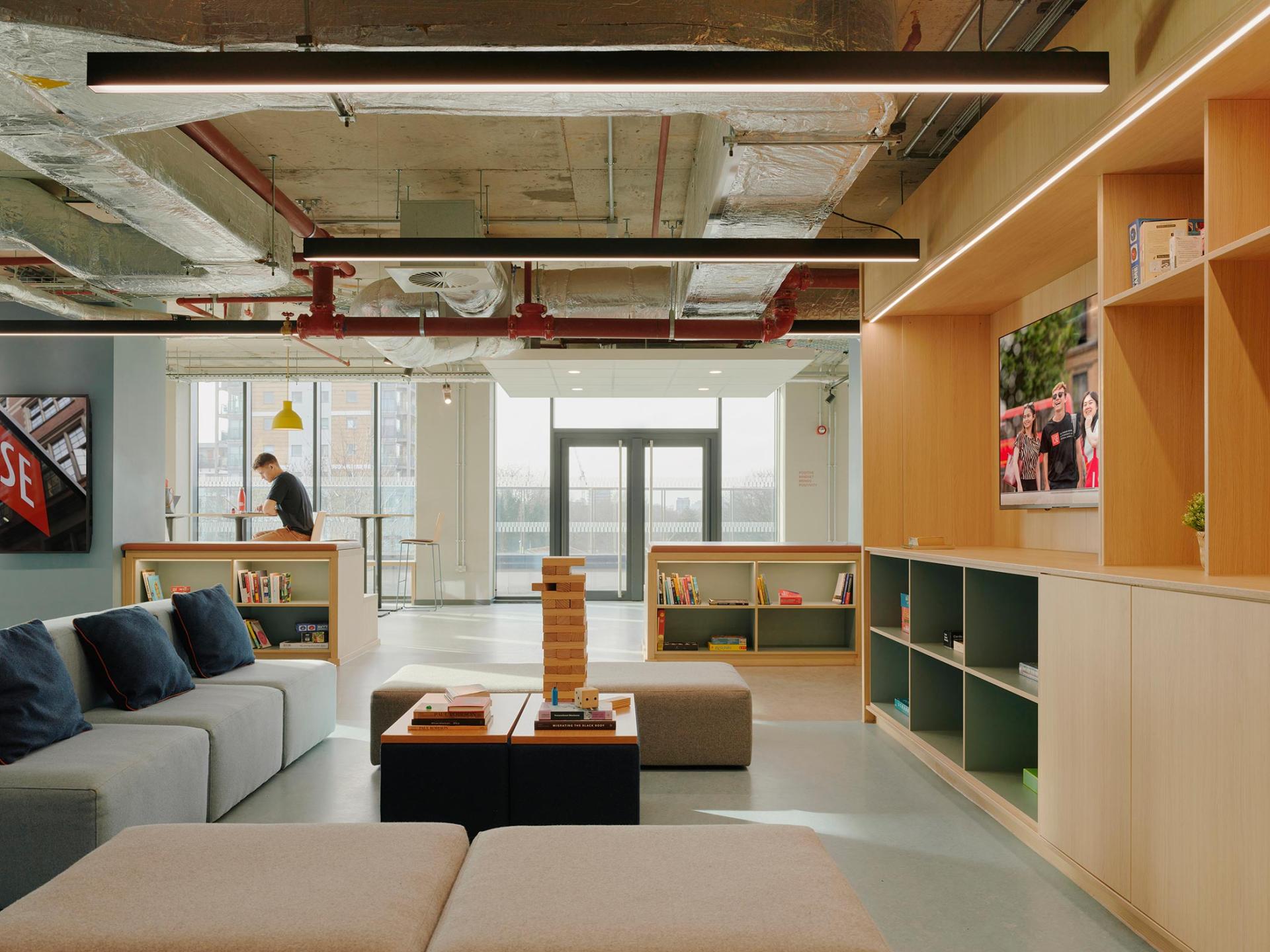 Interiors for LSE Robeson House - a home for global minds - completed by Jasper Sanders + Partners.