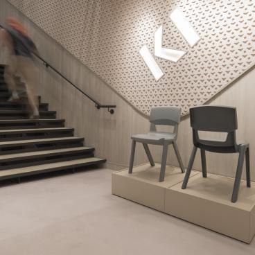 KI Europe launches Sebel & Sutton at Material Source Studio Manchester - the former made from 100% British post-consumer waste.