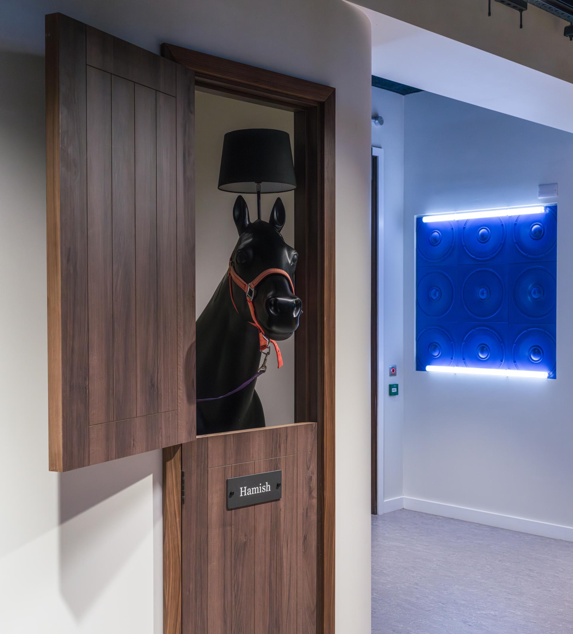 SpaceInvader's workplace scheme for Virgin Media O2 balances vibrancy with variety to support congregation and calm.