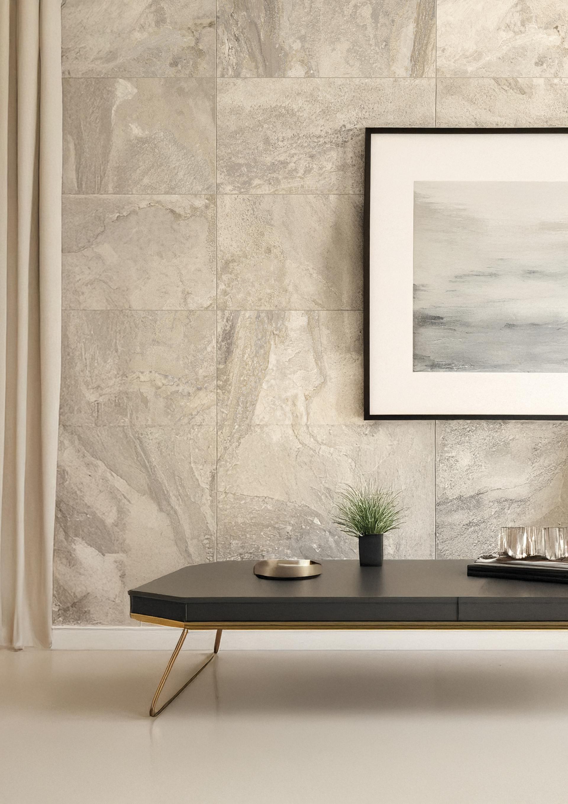 Grestec unveils Beno: A collection of porcelain tiles with slate stone elegance.