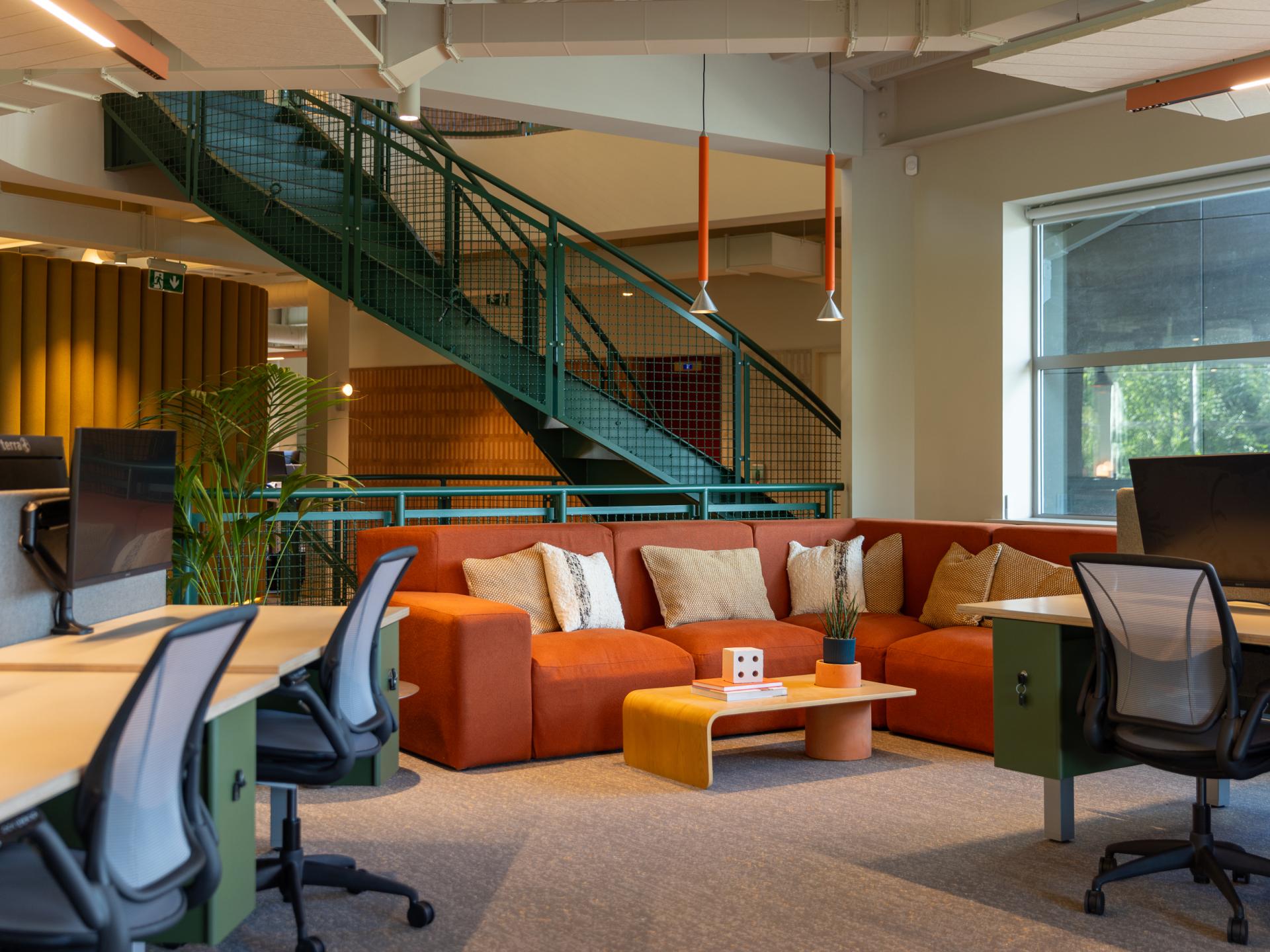 Sheila Bird's new HQ for Stockport based contractor TMT playfully celebrates The Art of Construction.