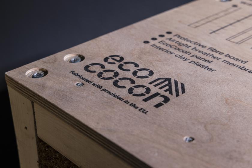 Carbon-12: EcoCocon, straw panel construction. 