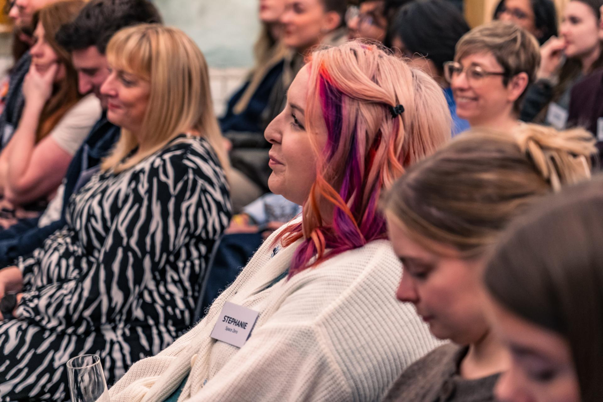 People in audience at a seminar