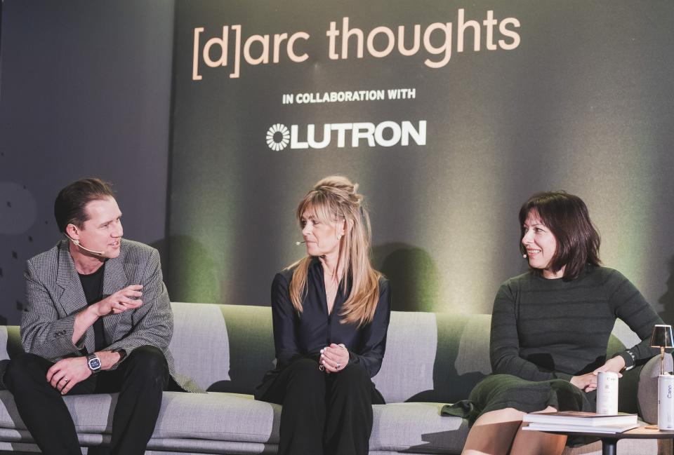 Panel discussion at LiGHT 24 featuring industry experts sharing insights on lighting design trends in London.