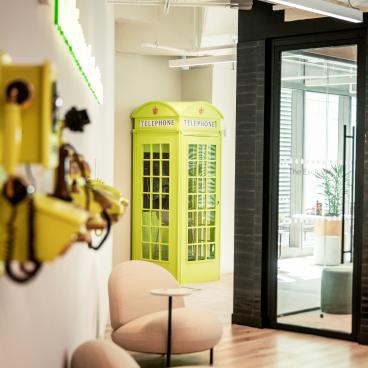 New London HQ for PolyAI by Motive calls on playfulness and connectivity. 