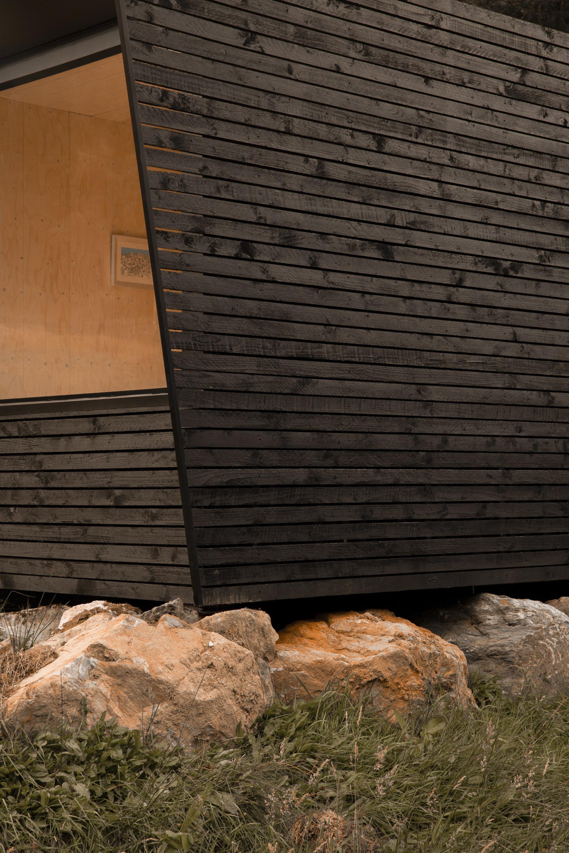Corr Cabins crafts retreats reflective of Scotland's raw materials and rural landscape.
