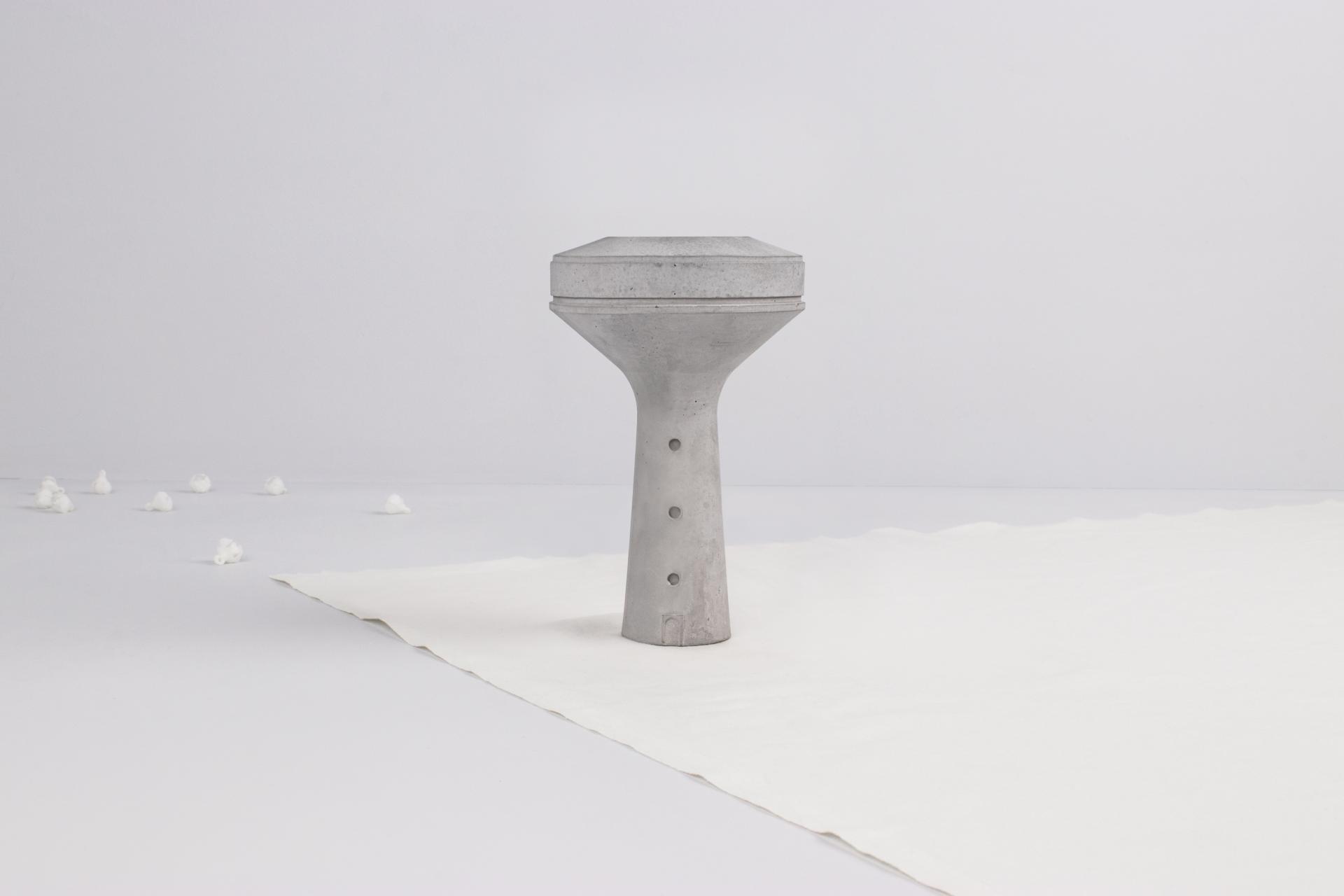 Concrete planter from Tiipoi's Siment collection, showcasing a modern architectural design inspired by contemporary Indian aesthetics.