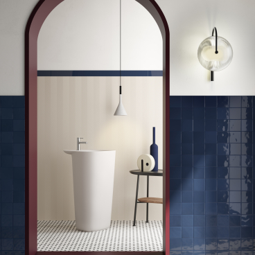 Stylish modern bathroom featuring VitrA's Equal collection with clean lines, monochrome accents, and elegant fixtures.