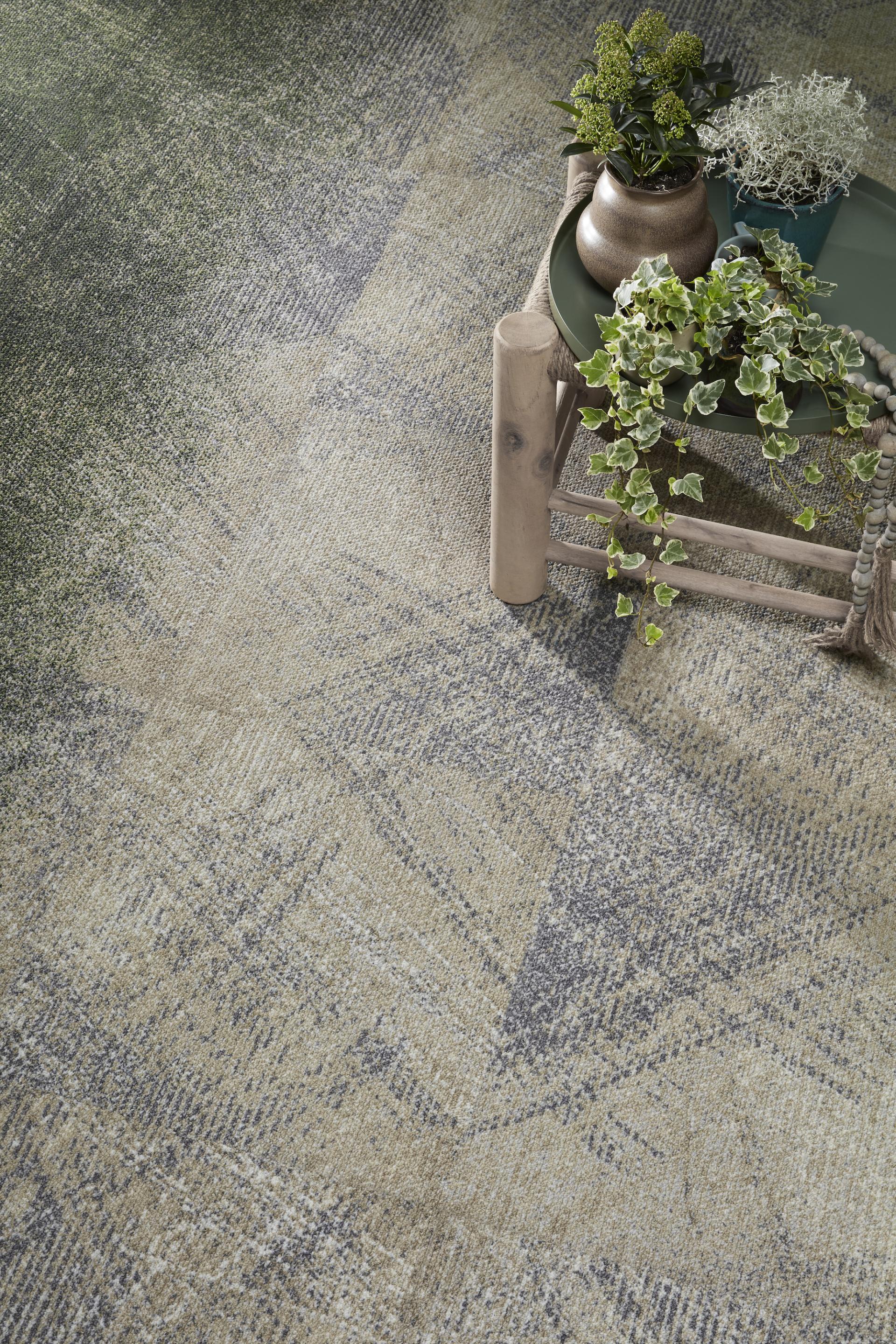 Milliken's Coastline - crafted from ECONYL® yarn - repurposes reclaimed fishing nets, carpets and nylon waste.