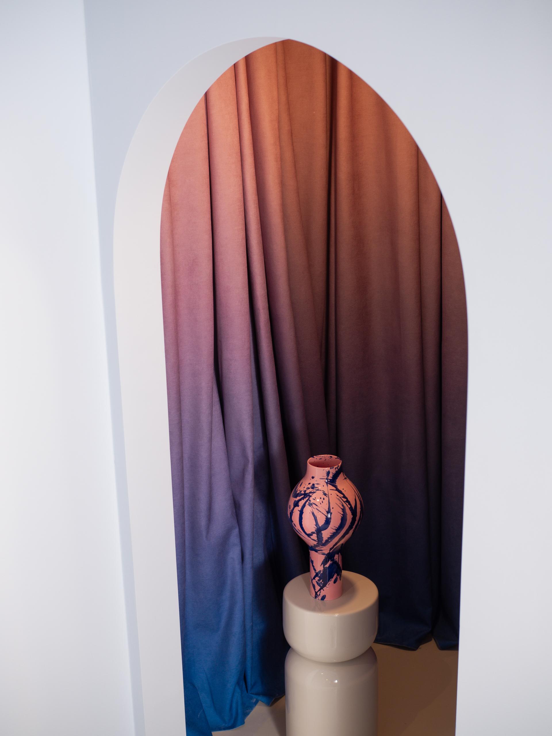 Candy colour and curves for Nodi ceramics studio & workshop by Franz Brannaschk.