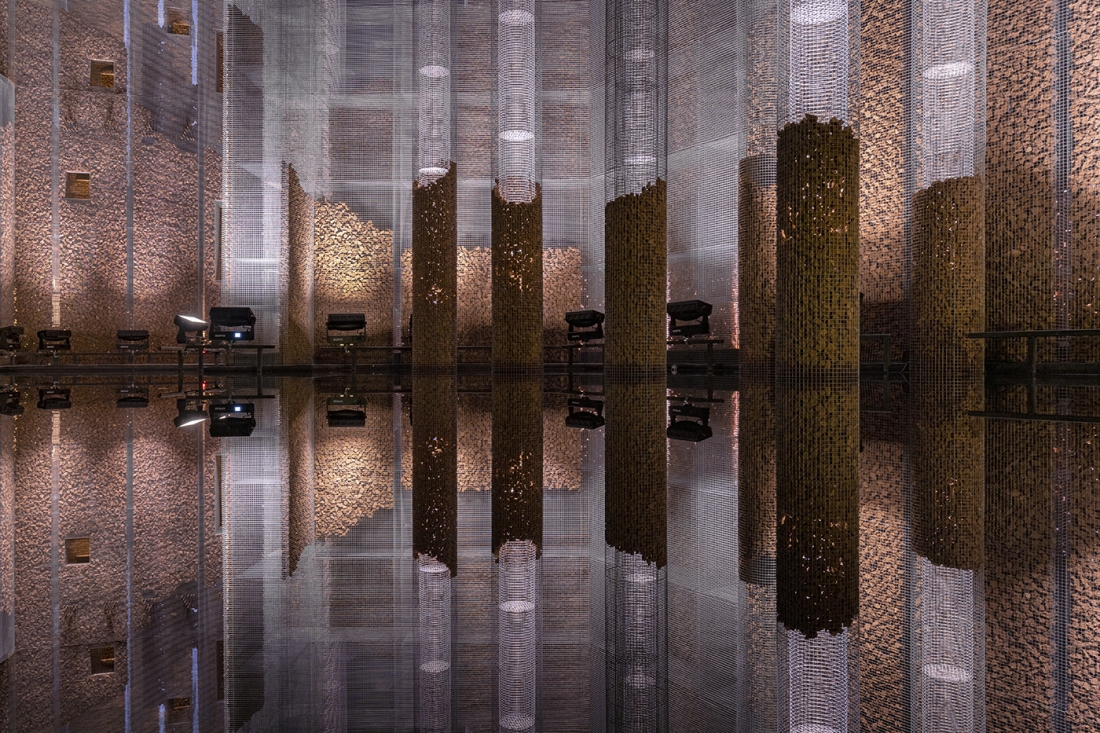 Studio Studio Studio Gharfa Edoardo Tresoldi detail Diriyah Oasis designed and curated by Designlab Experience © Roberto Conte