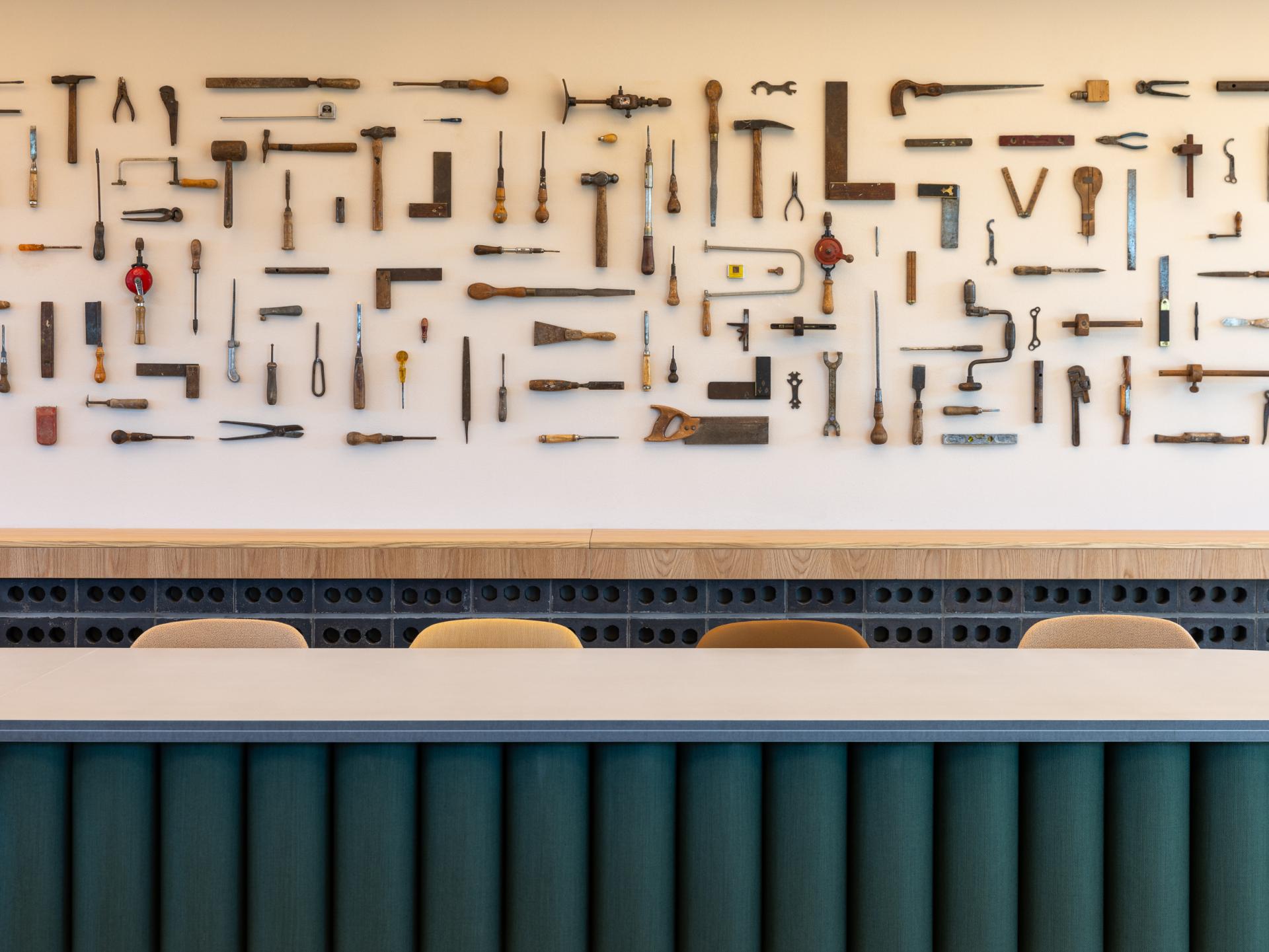 Sheila Bird's new HQ for Stockport based contractor TMT playfully celebrates The Art of Construction.